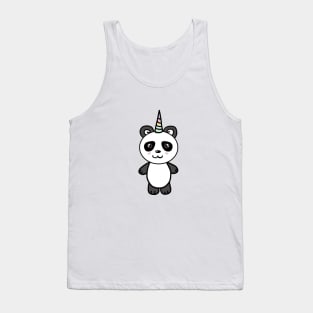 Cute Panda Bear Unicorn Lover Tank Top